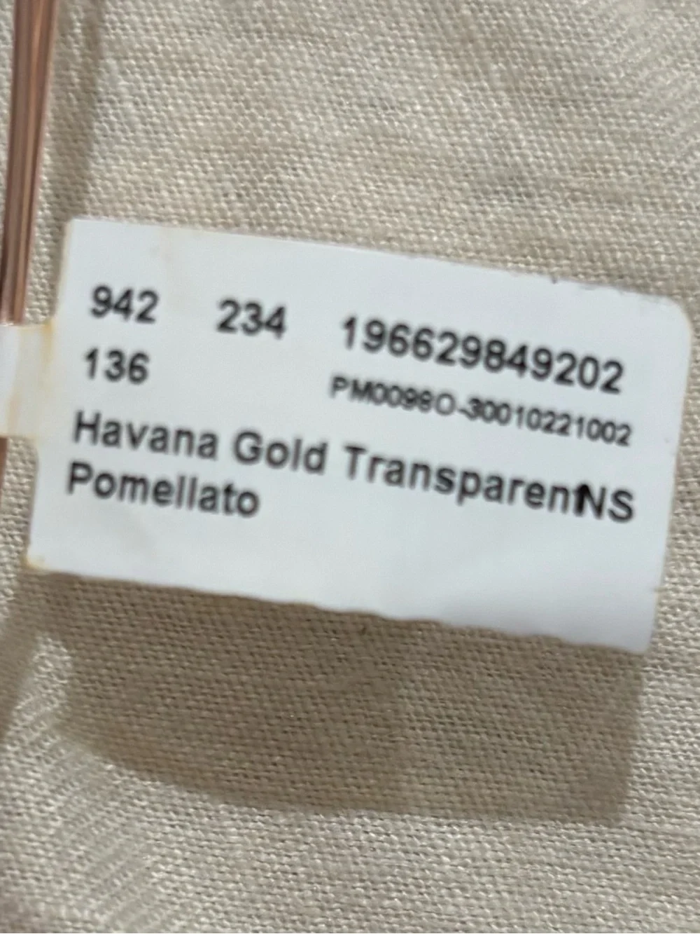 Pomellato PM0098O Havana Gold Oversized Eyeglasses Crystal Frames NEW